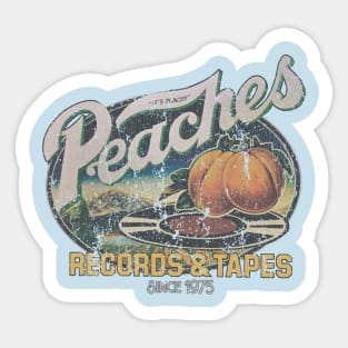 Peaches Records & Tapes 1975 Sticker